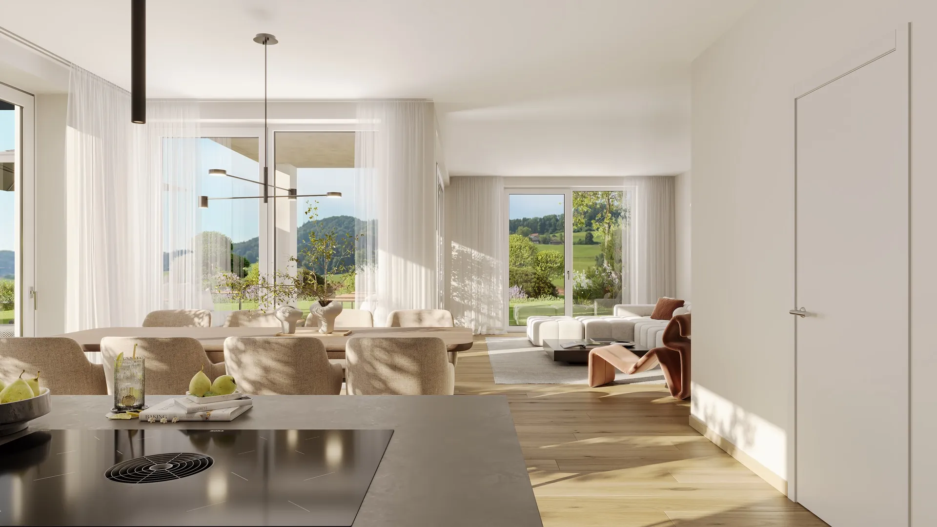Neubau Doppel-Einfamilienhaus Bichelsee — Visualisierungen 3